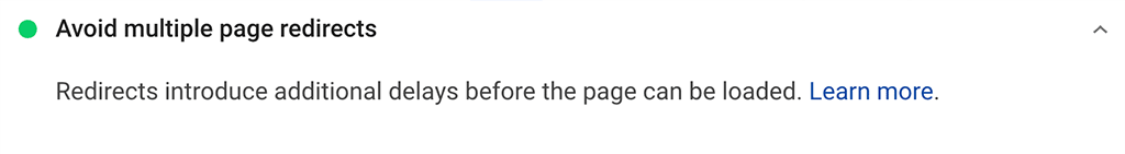 Google PageSpeed Insights: ウェブサイトの速度を改善するには? 15 Avoid Multiple Page redirects
