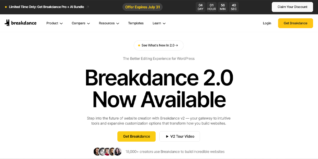 11 Top Alternative Elementor: Construirea site-ului WordPress 12 Breakdance