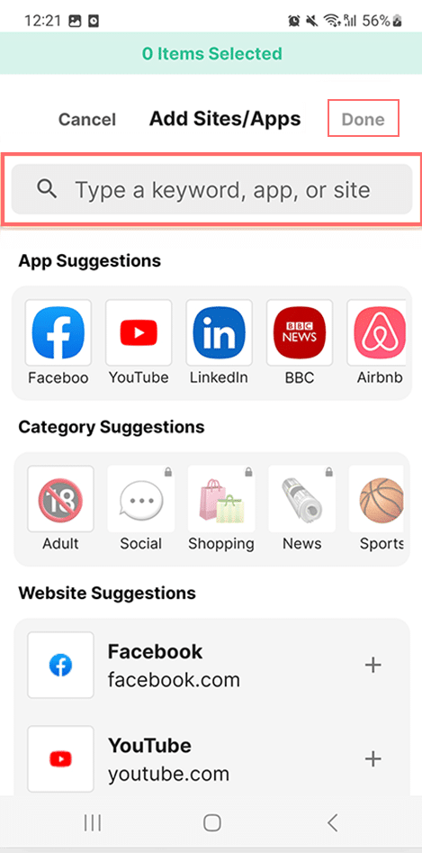 Como bloquear um site no Google Chrome? 6 maneiras rápidas 17 Adding websites to blocksite App in Android