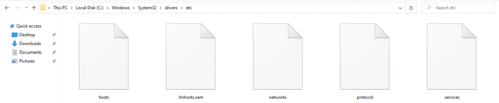 Como bloquear um site no Google Chrome? 6 maneiras rápidas 20 Hosts file located in Windows