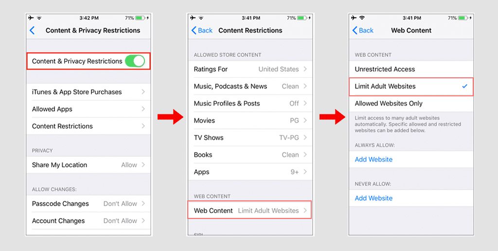 Como bloquear um site no Google Chrome? 6 maneiras rápidas 19 Adding websites to blacklist in iPhone