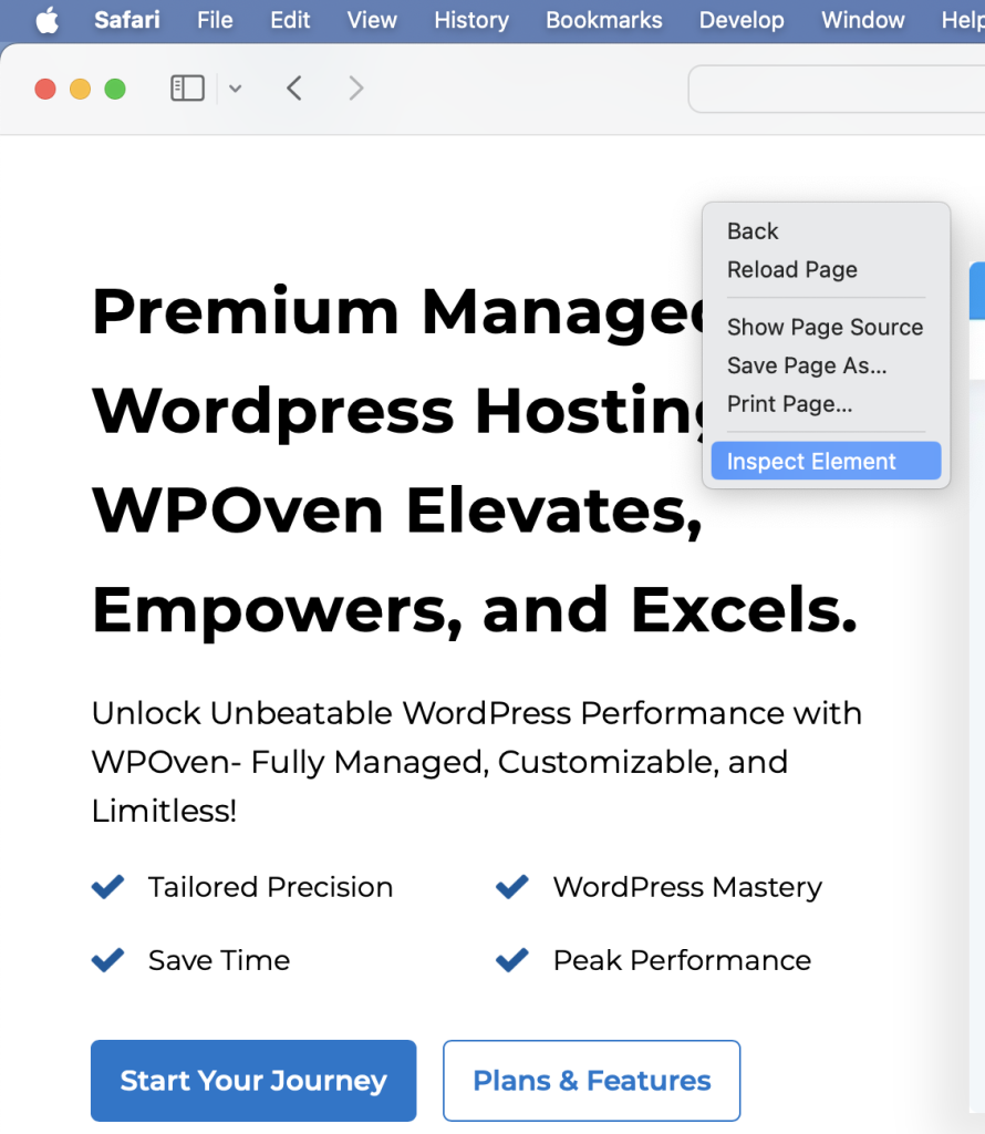 ¿Cómo inspeccionar elementos en Chrome, Safari y Firefox? 6 Inspect Element in Safari Browser