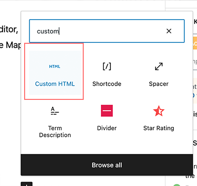 Cómo insertar Google Maps en WordPress: 3 métodos rápidos 6 Embedding HTML code of Google Map in WordPress site via custom Html block