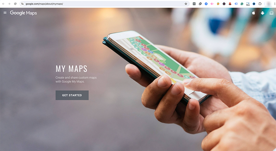 Cómo insertar Google Maps en WordPress: 3 métodos rápidos 8 Google My Maps Website homepage