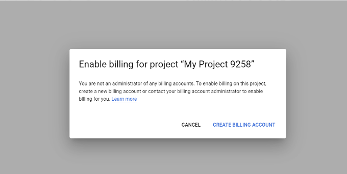 Cómo insertar Google Maps en WordPress: 3 métodos rápidos 18 Create billing Account