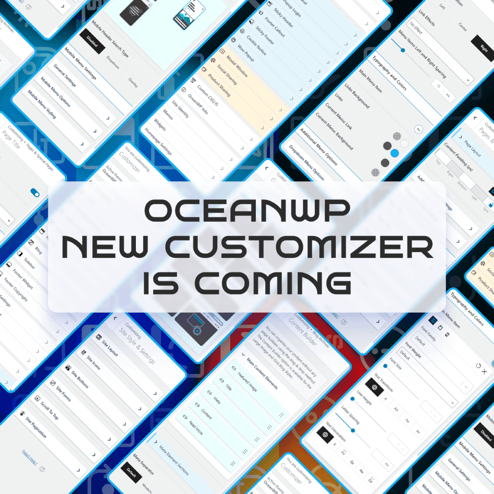 dostosuj WordPress w mgnieniu oka: nowy baner OceanWP Customizer
