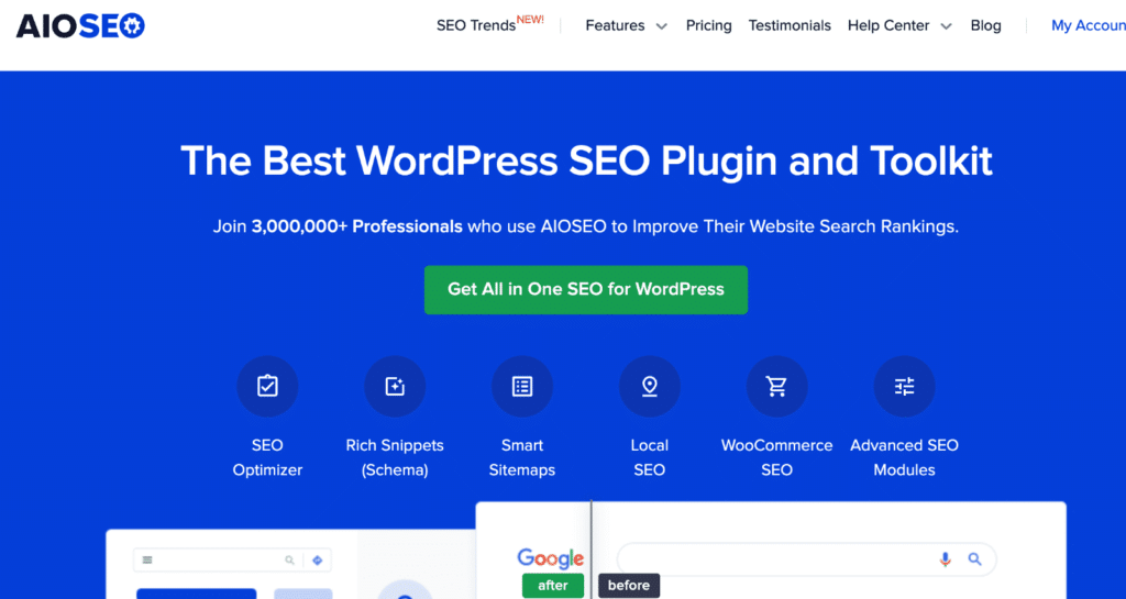 Witryna AIOSEO - WPForms The AIOSEO homepage