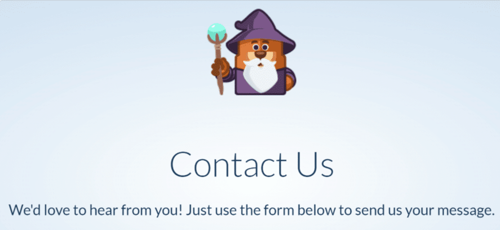Skontaktuj się z nami Przykład - WPForms Contact screen example