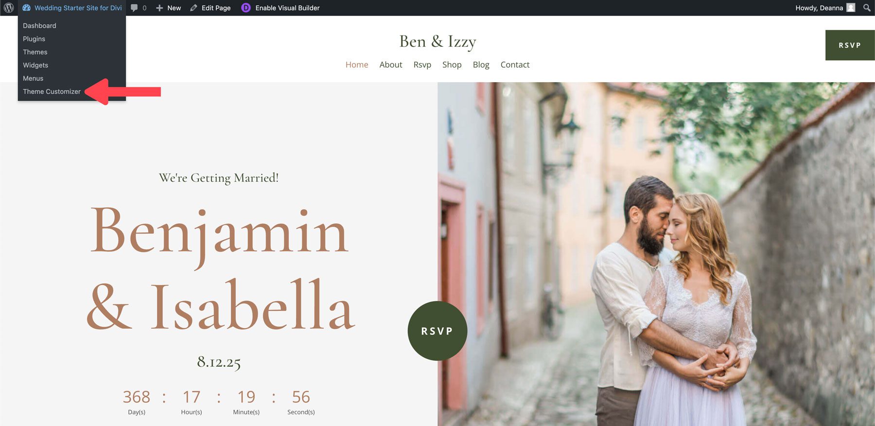 site de start de nunta pentru divi