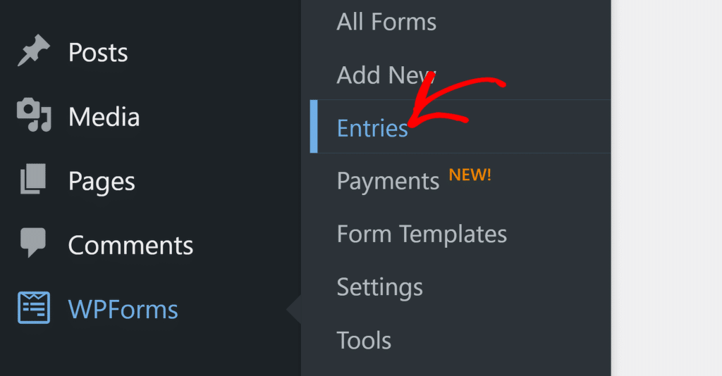 Entradas WPForms - WPForms WPForms entries