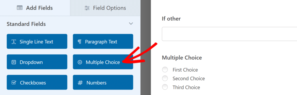 WPForms Adicionar campo de múltipla escolha - WPForms WPForms add multiple choice field