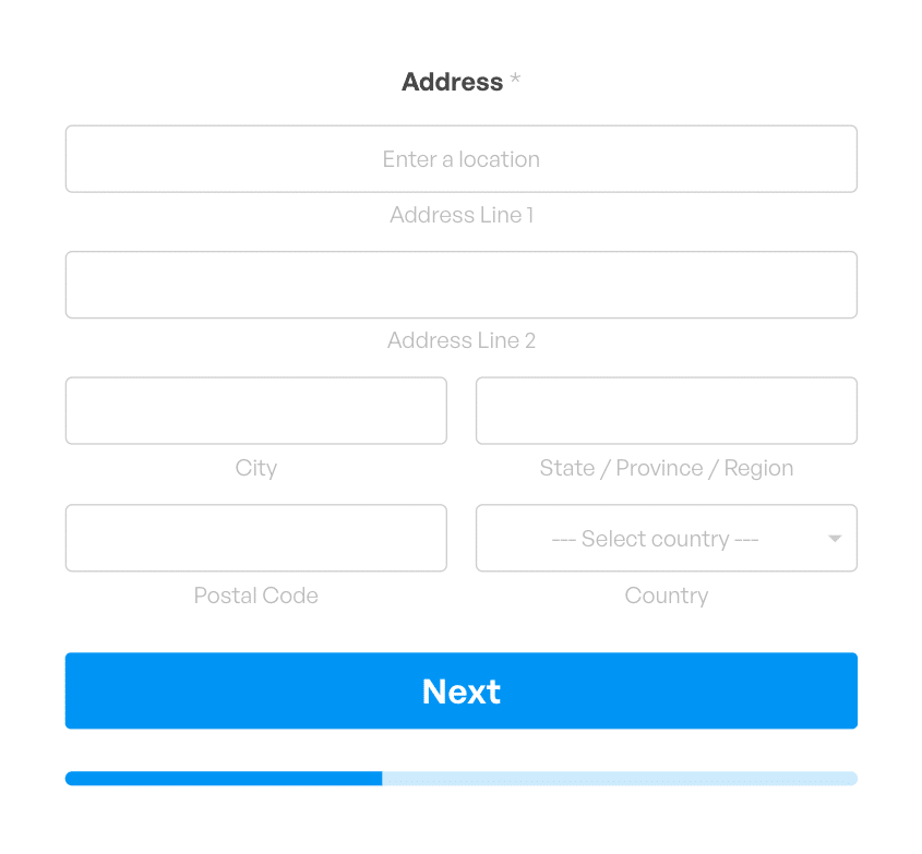 Campo indirizzo modulo lead - WPForms Lead form with address field