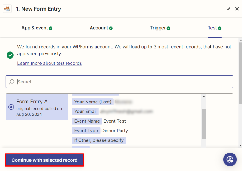 zapier-new-form-entry-test-complete - IsItWP - Detector gratuit de teme WordPress zapier new form entry test complete