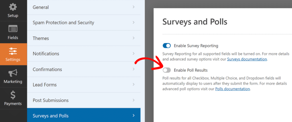 Aktifkan Hasil Jajak Pendapat di WPForms - WPForms Enable poll results in WPForms