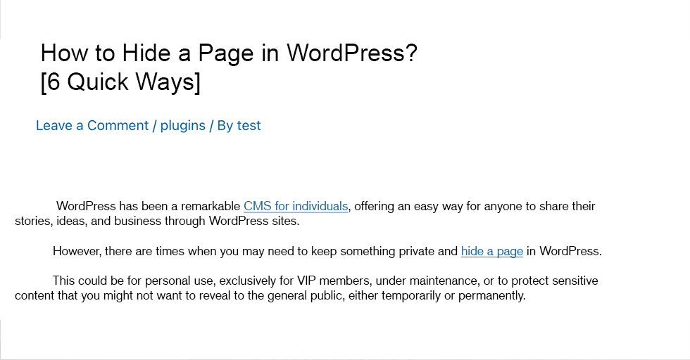 Como recuar parágrafos em um site WordPress? 4 maneiras rápidas 5 Preview of Indenting in WordPress using Classic editor