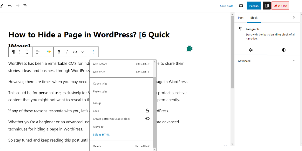 Como recuar parágrafos em um site WordPress? 4 maneiras rápidas 9 image 65 How to Indent Paragraphs in WordPress Website? 4 Quick Ways