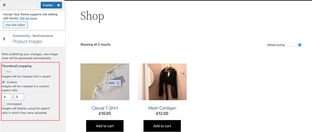 如何在 WordPress 中編輯圖片並調整圖片大小?快速教學 14 Editing product images in WordPress