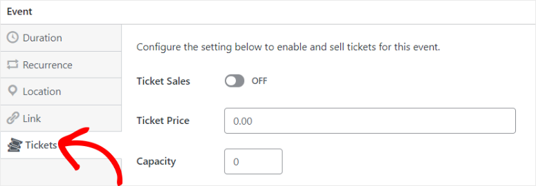 prezzo-biglietto-calendario-zucchero - IsItWP - Rilevatore di temi WordPress gratuito sugar calendar ticket pricing