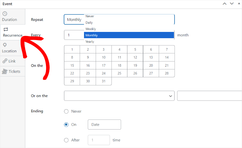 sugar-calendar-recurrence - IsItWP - Rilevatore di temi WordPress gratuito sugar calendar recurrence