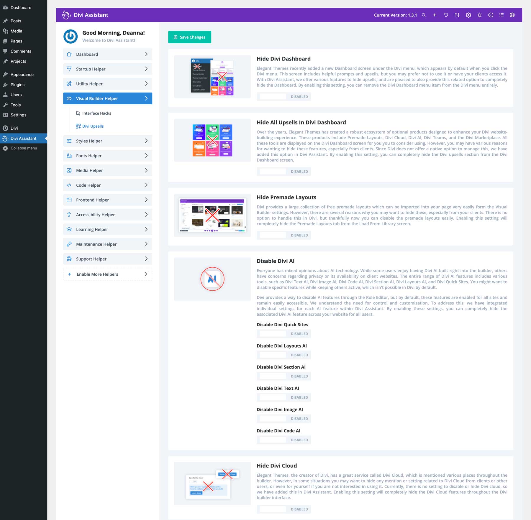 Divi 상향 판매