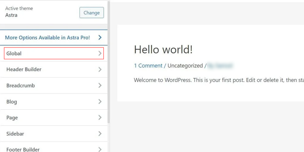 Cara Mengganti Font Di WordPress 2024 (CEPAT & Mudah!) 4 Access the Global Settings