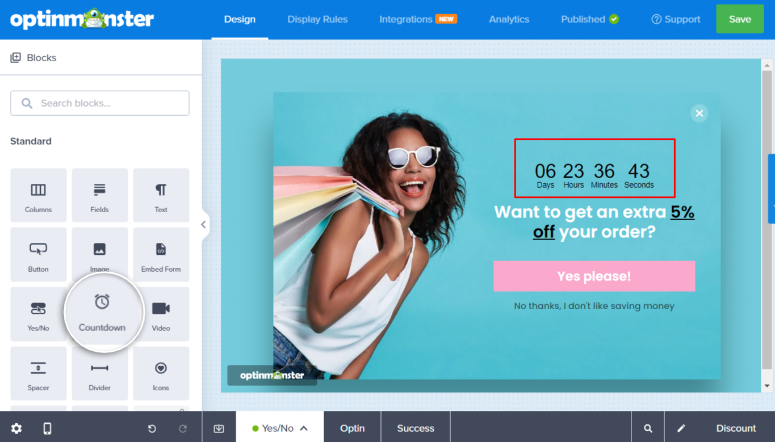 optinmonster-countdown - IsItWP - Detektor Tema WordPress Gratis optinmonster countdown