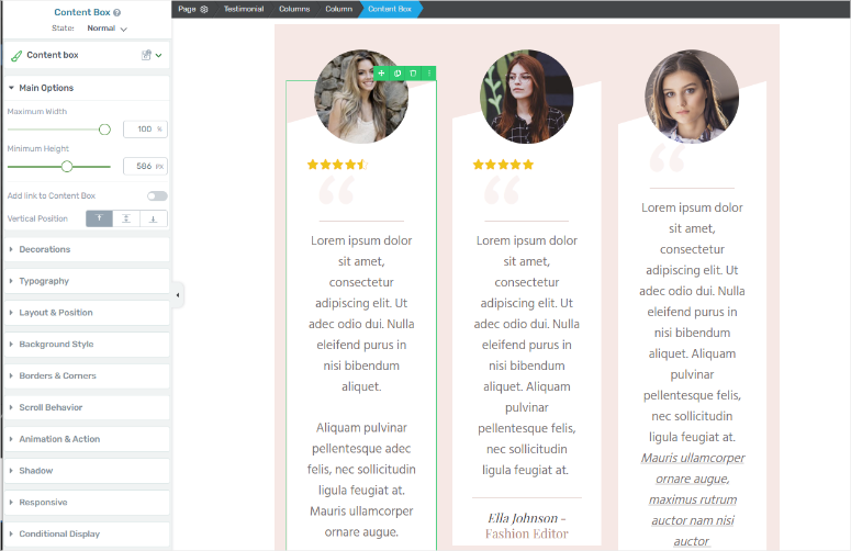 blok-testimonial-arsitek-berkembang - IsItWP - Detektor Tema WordPress Gratis thrive architect testimonial block