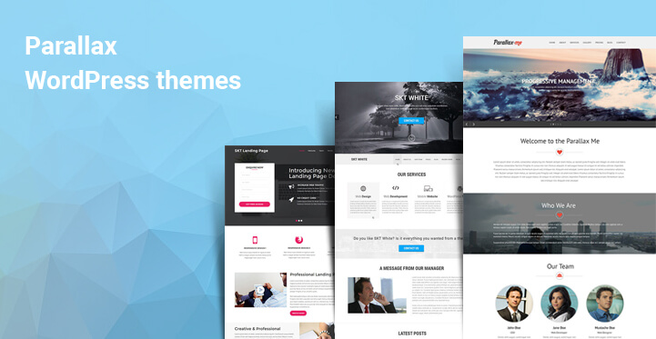 เทมเพลต WordPress พารัลแลกซ์