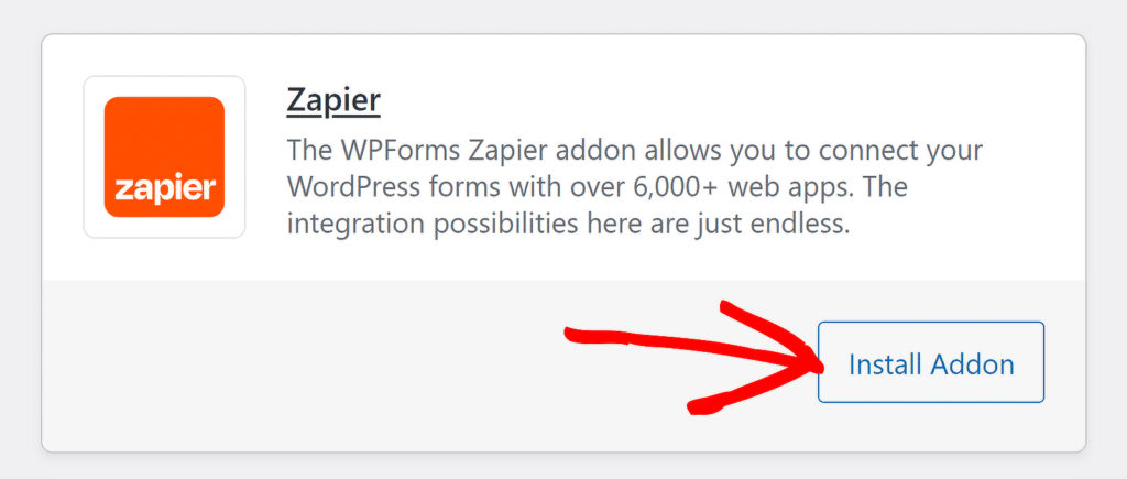 قم بتثبيت ملحق Zapier - WPForms install zapier addon