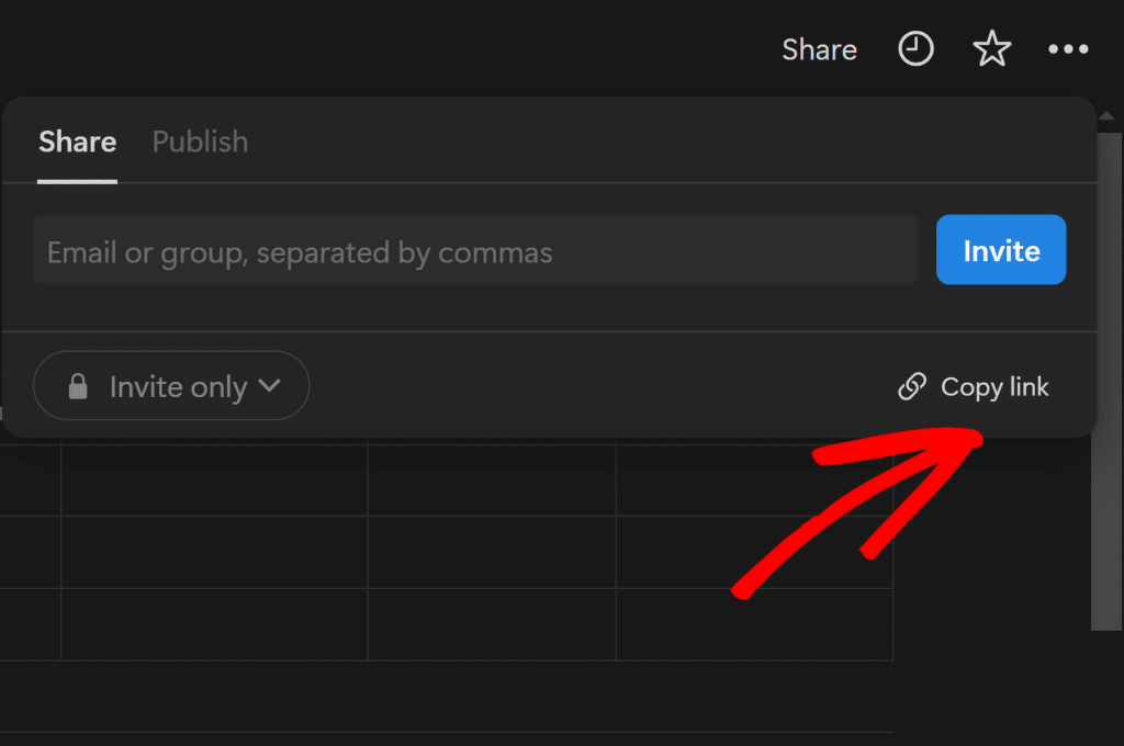 نسخ فكرة الارتباط - WPForms copy link notion