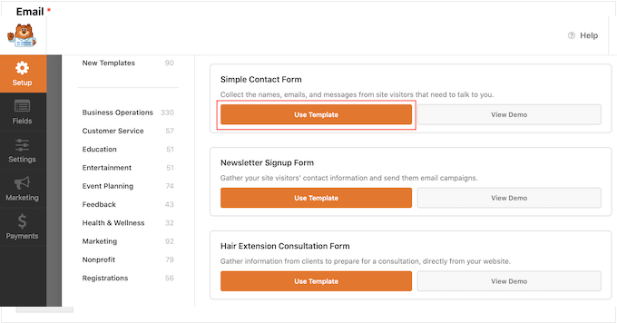 如何将 Cloudflare Turnstile 验证码添加到 WordPress 12 Template options by WPForms