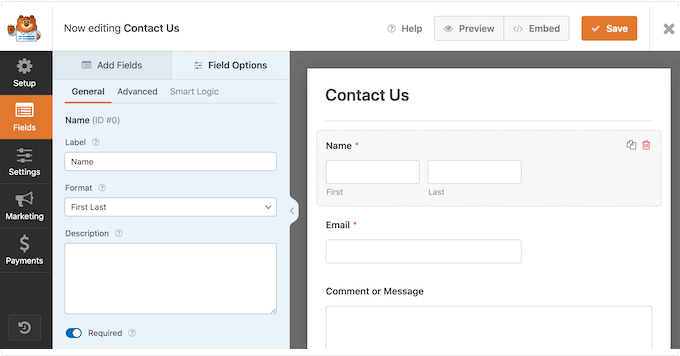 如何将 Cloudflare Turnstile 验证码添加到 WordPress 13 Rearranging and adding fields to WPForms
