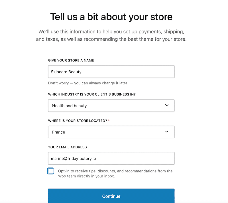 Etapas para lançar sua loja - Fonte: assistente WooCommerce
