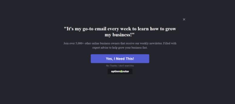 optinmonster-full-screen-popup — IsItWP — бесплатный детектор тем WordPress optinmonster full screen popup