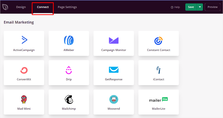 Seedprod-connect-email-marketing-tools — IsItWP — бесплатный детектор тем WordPress seedprod connect email marketing tools