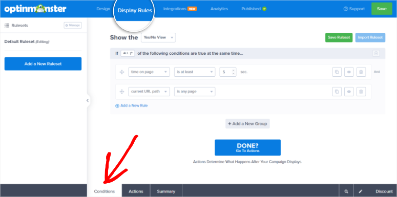 optinmonster-display-rules - IsItWP — бесплатный детектор тем WordPress optinmonster display rules