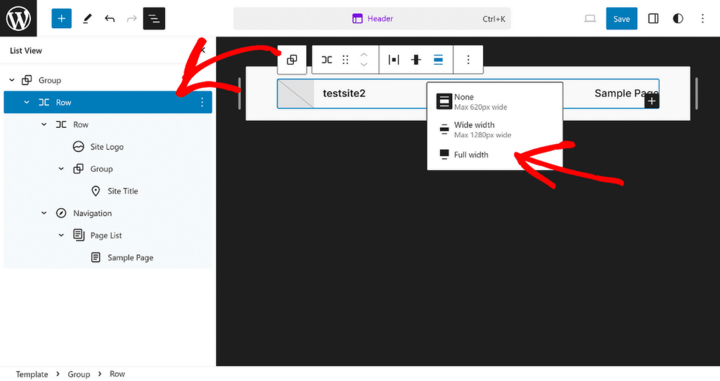 Atur Baris Menjadi Lebar Penuh - WPForms set row to full width