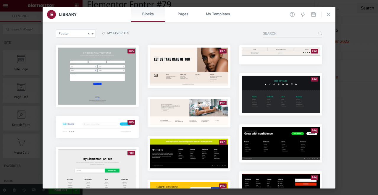 เหตุใดจึงเลือก Elementor เมื่อสร้างเว็บไซต์สำหรับลูกค้า 3 Elementor template library