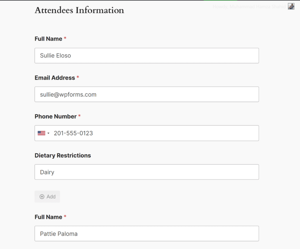 Test Girişi - WPForms test entry