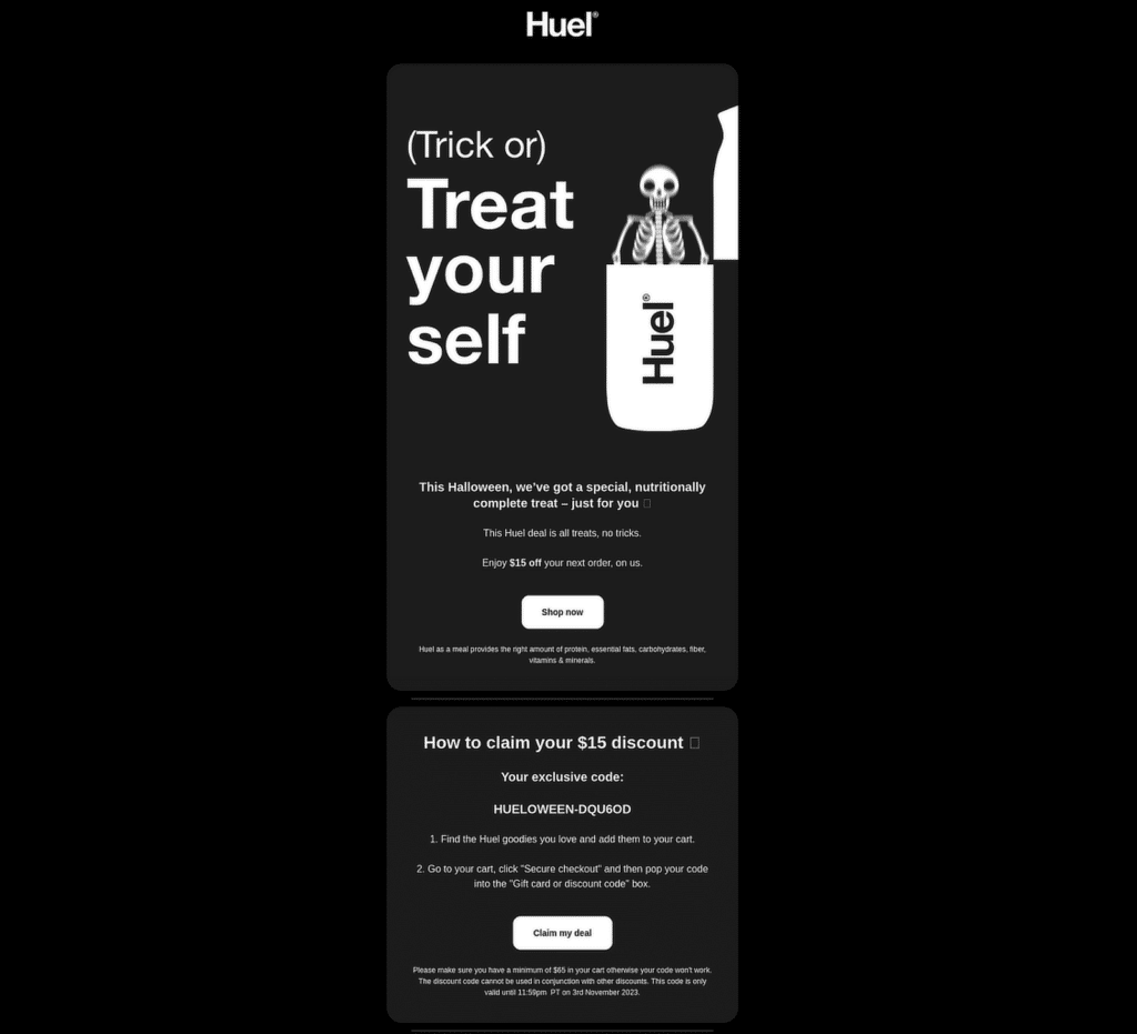 이메일 예시 할로윈 - WPForms email example halloween