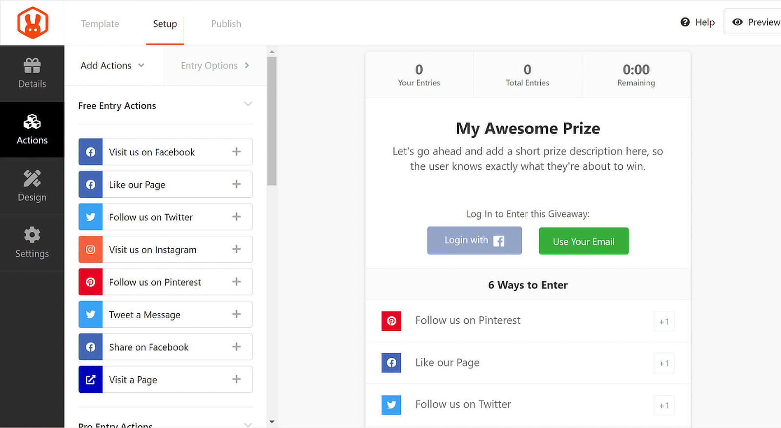 경품 관리 RafflePress - WPForms manage giveaway rafflepress
