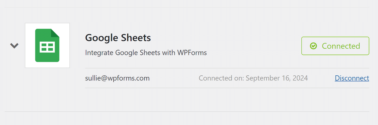 feuilles Google connectées - WPForms google sheets connected