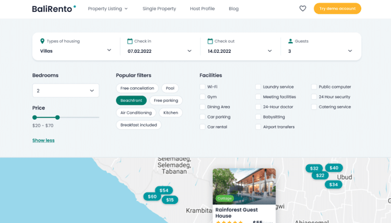 Esempio di sito realizzato con WooCommerce e JetSmart Filters - Fonte: JetSmartFilters