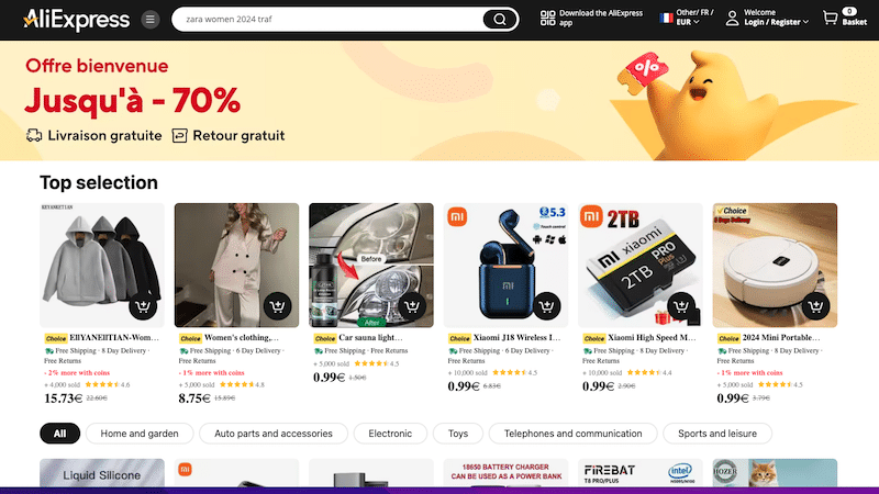 Design più disordinato - Fonte: AliExpress