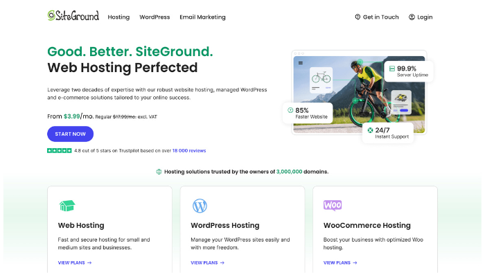 Las 4 mejores alternativas de WP Engine: servicios de hosting rápidos y confiables 7 siteground 798