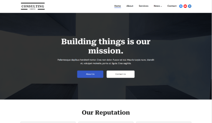 9 ベスト ビジネス コンサルティング WordPress テーマとテンプレート 9 consulting Grove