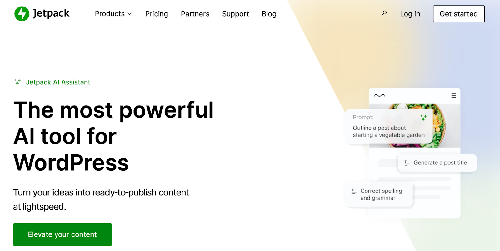 Jetpack 是 WordPress 行业中最知名的名字之一 - 一整套 Jetpack 工具,涵盖安全性、性能、分析等。