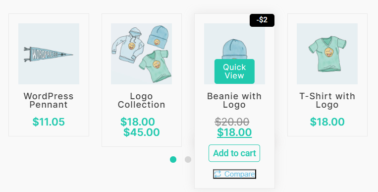 Cum să adăugați un cursor de produs în WooCommerce utilizând Elementor (7 aspecte) 5 Product slider 2