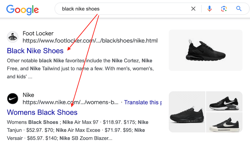 Contoh meta deskripsi yang sesuai dengan maksud pencarian - Sumber : Hasil pencarian Google
