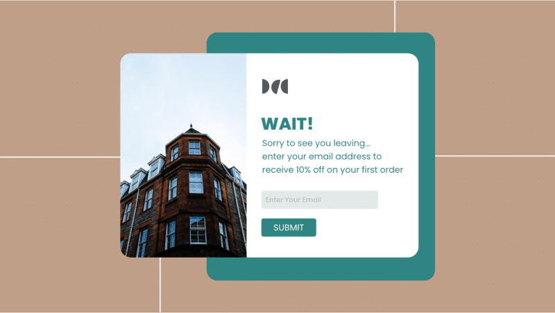 Contoh pop-up niat keluar - Sumber: Wisernotify